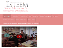 Tablet Screenshot of esteemhospice.com